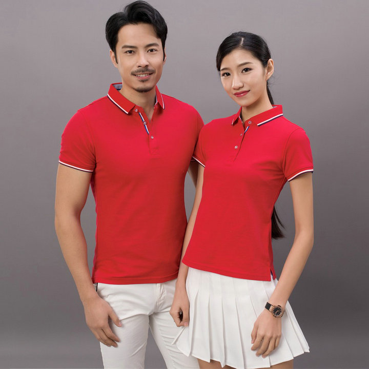 铜氨纤维拼色POLO衫2